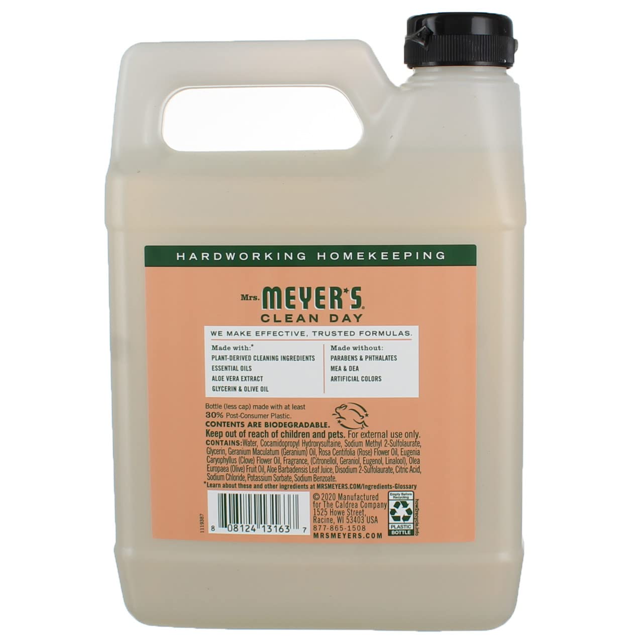 Mrs. Meyer'S Hand Soap Liq Refl Geranm 33 Fz Beauty & Personal Care Mrs. MEYER'S