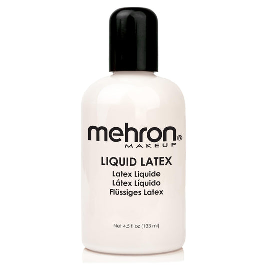 Mehron Makeup Liquid Latex | SFX | Halloween Latex Makeup | Glue for Skin | Prosthetic Glue 4.5 fl oz (133 ml) (Clear) | Made in the USA Beauty & Personal Care Mehron