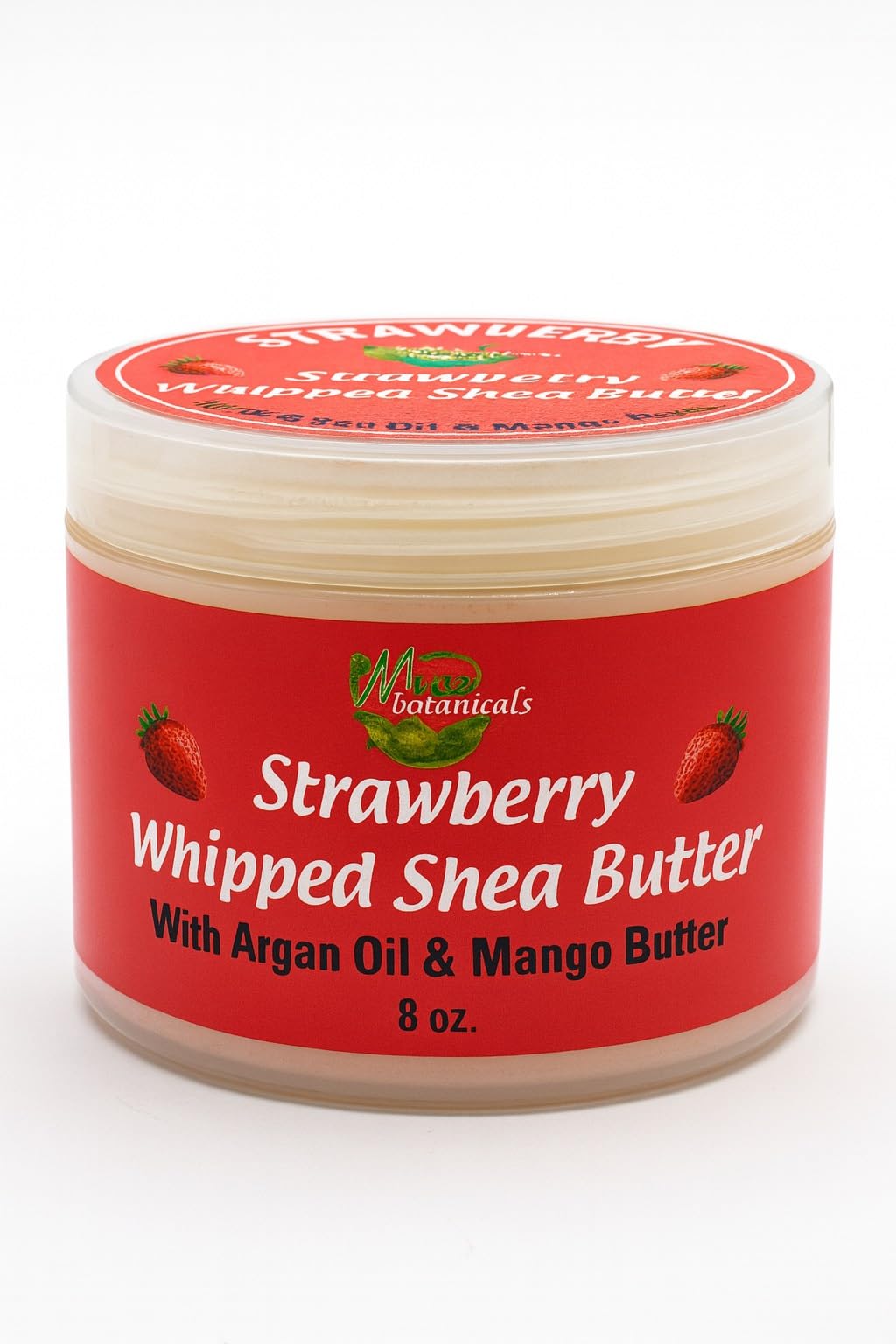 Mine Botanicals Strawberry Whipped Shea Butter With Argan Oil & Mango Butter Beauty & Personal Care Mine Botanicals
