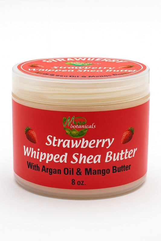 Mine Botanicals Strawberry Whipped Shea Butter With Argan Oil & Mango Butter Beauty & Personal Care Mine Botanicals