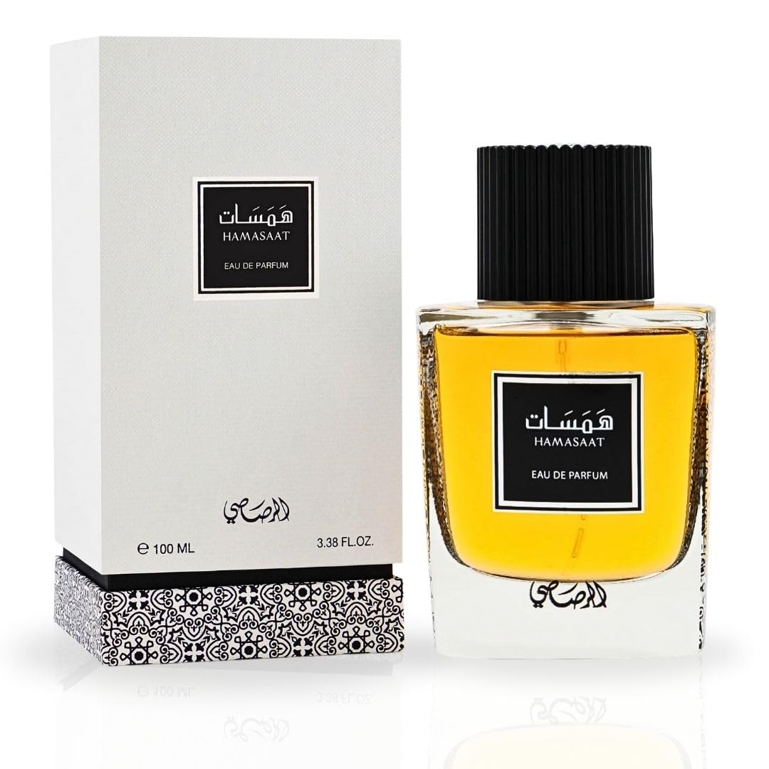 RASASI Hamasaat Eau De Parfum Spray 100ML (3.38 OZ) Long Lasting Arabian Perfume for Men - Refreshing, Woody And Musky Fragrance - Captivating Beauty & Personal Care RASASI