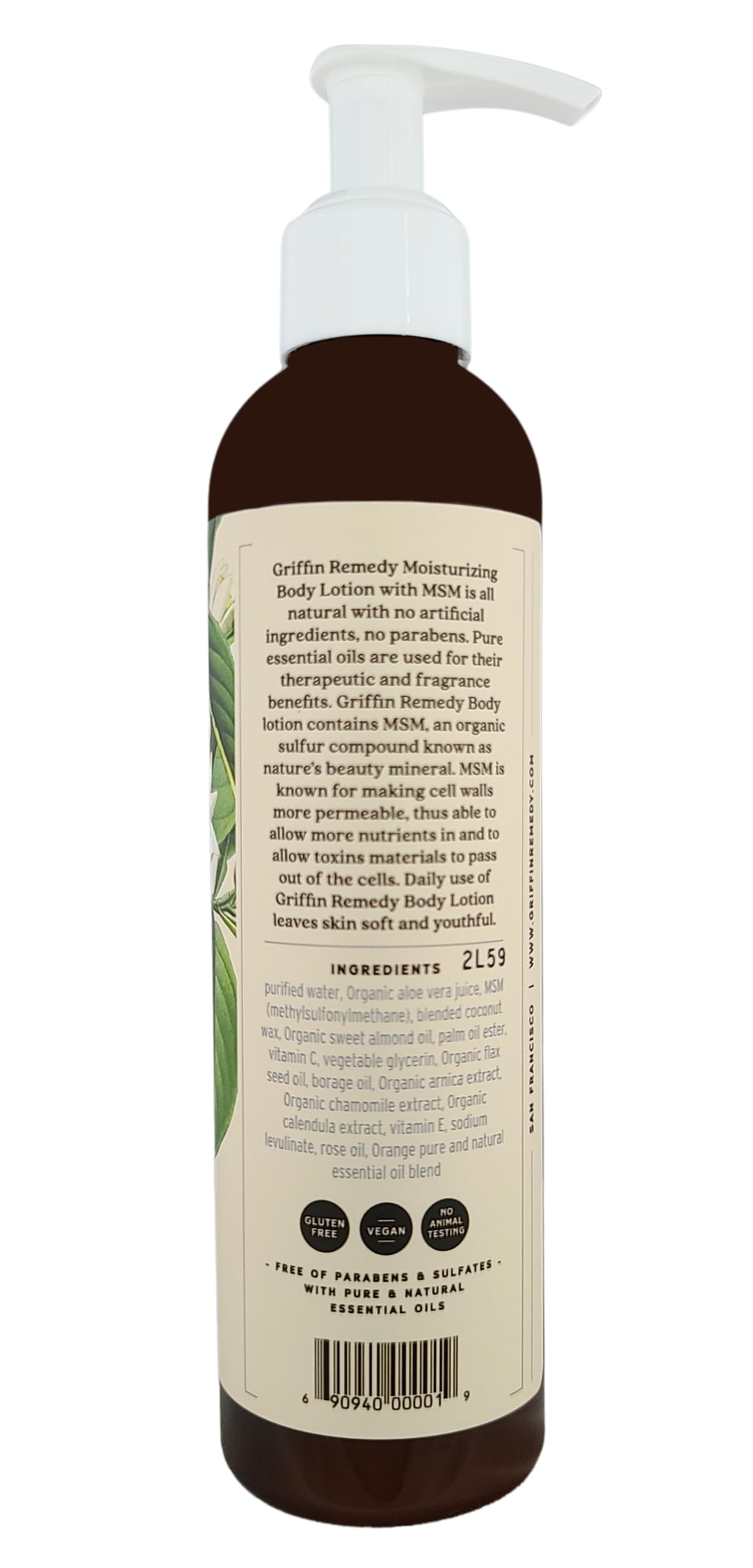 Griffin Remedy Orange Blossom Lotion-8oz Beauty & Personal Care Griffin Remedy
