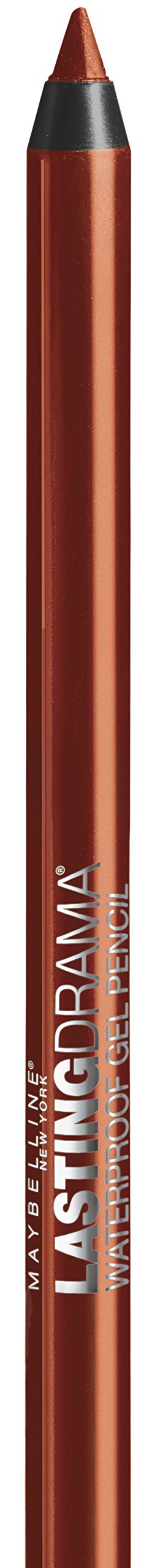 Maybelline New York Eyestudio Lasting Drama Waterproof Gel Pencil, Striking Copper, 0.037 Ounce