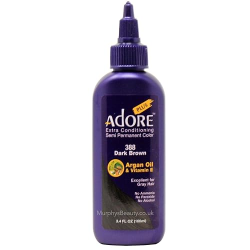 Adore Plus Extra Conditioning Semi Permanent Color 388 Dark Brown 3.4 oz Beauty & Personal Care ADORE COSMETICS