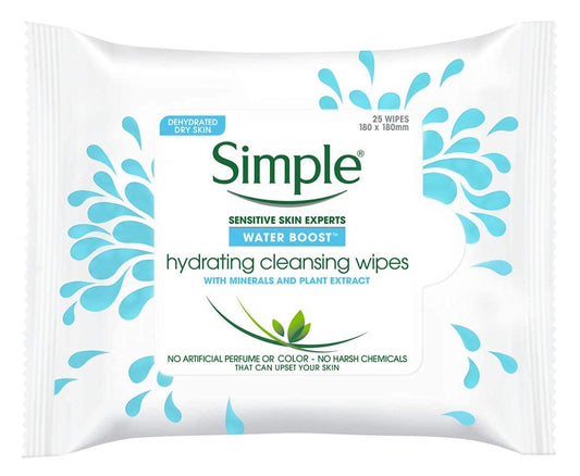 Simple Water Boost Hydrating, Cleansing Face Wipes, 25 Ounce Beauty & Personal Care Simple