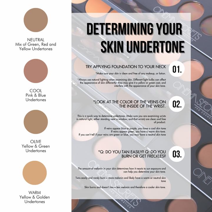 Cinema Secrets Ultimate Foundation Single, Medium-Deep Beige-Pink Undertones, 500B Series, 508-14 - Pro Cream Foundation, Buildable Coverage Beauty & Personal Care CINEMA SECRETS