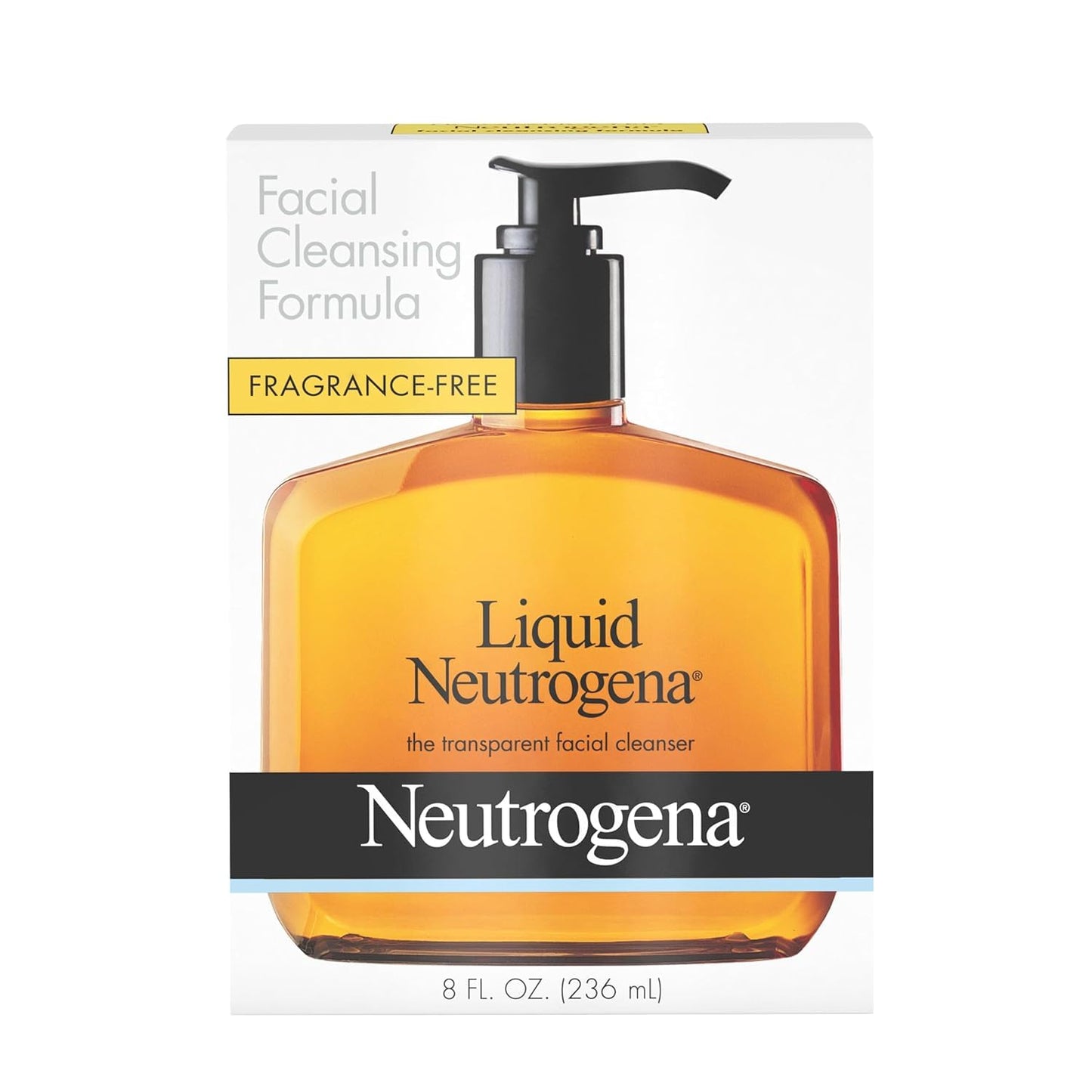 Neutrogena Liquid Fragrance-Free Gentle Facial Cleanser, Hypoallergenic Daily Face Wash with Glycerin, Oil-Free & Mild Formula for Sensitive Skin, 8 Beauty & Personal Care Neutrogena