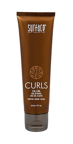 SURFACE Hair Curls Oil Gel - Defines, Adds Shine, and Provides Frizz Free Style Longevity - 6 fl oz Beauty & Personal Care SURFACE