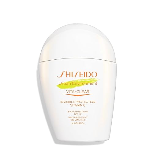 Shiseido Urban Environment Vita-Clear Sunscreen SPF 42 - Invisible Formula with Vitamin C - No-Shine, Makeup Effect for 8 Hours - Non-Comedogenic - 30 Beauty & Personal Care Shiseido