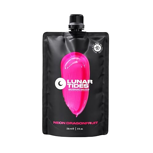 Lunar Tides Semi-Permanent Hair Color (43 colors) (Neon Dragonfruit, 4 fl. oz.) Beauty & Personal Care Lunar Tides