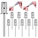Rolybag 10 Pieces nail drill heads nail drill bits sanding band shaft 3/32 inch nail drill bits mandrels for electric file nail sanders manicure Beauty & Personal Care Rolybag