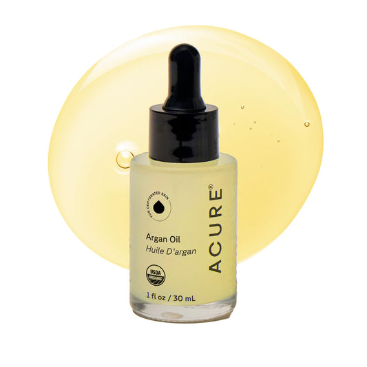 Acure The Essentials Argan Oil - Organic Argan Oil for Hair & Skin, Pure Nourishing Moisture Treatment for Face & Body, Carrier Oil for Essential Beauty & Personal Care Acure