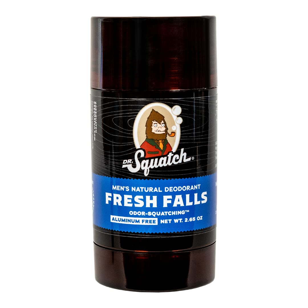 Dr. Squatch Natural Deodorant for Men - Odor-Squatching Aluminum Free - Fresh Falls (2.65 oz) Beauty and Personal Care Dr. Squatch