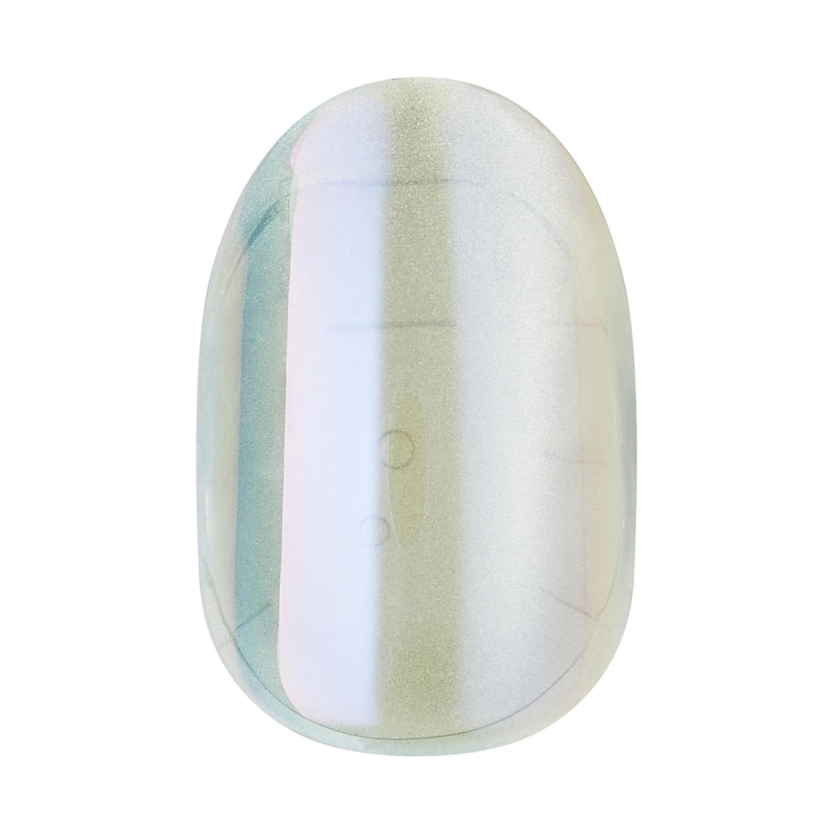 Kiss colorFX by Impress Press On Nails, Sour Love, 30 No Glue Peel and Stick Nails Kit with IMPROVED Adhesive, Silver Short Oval Pearlescent Effect