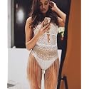 Denifery Sexy Women Skirt Body Chain Tassel Rhinestone Bikini Sparkly Club Half Skirt Beauty & Personal Care Denifery
