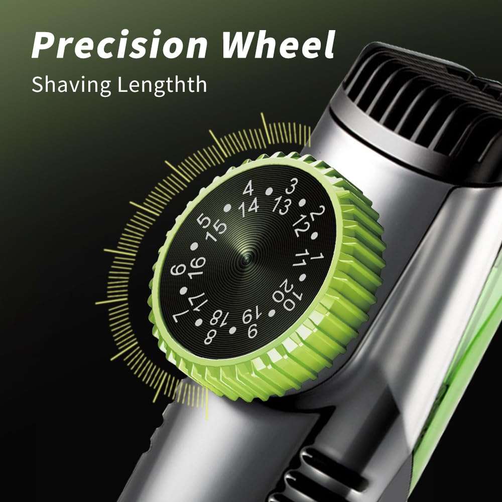 QDKVTNDJZ Professional Beard Trimmer for Men: All-in-One Vacuum Mustache with Precision Dial,Adjustable 20 Length Setting Premium Facial Hair Groomer Beauty and Personal Care QDKVTNDJZ