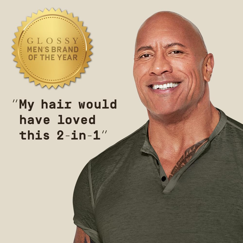 PAPATUI by Dwayne Johnson Nourishing Shampoo + Conditioner 2in1 for Men | Clean Hair & Scalp | Sulfate-Free | Sandalwood Suede | 18 oz Beauty & Personal Care PAPATUI