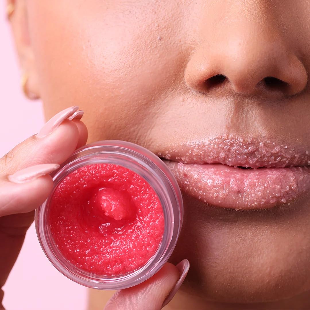 NCLA All Natural Lip Treatment Set - Hydrating Lip Balm - Vitamin C, E, and Agave Sugar Scrub with Silicone Scrubber - Pink Champagne - 3 pc Beauty and Personal Care NCLA BEAUTY