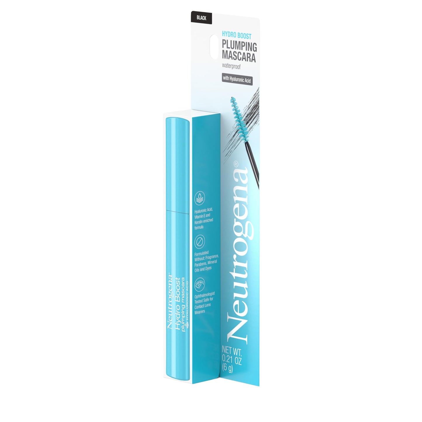 Neutrogena Hydro Boost Waterproof Plumping Mascara with Hydrating Hyaluronic Acid, Enriched formula with Hyaluronic Acid, Vitamin E and Keratin Beauty & Personal Care Neutrogena
