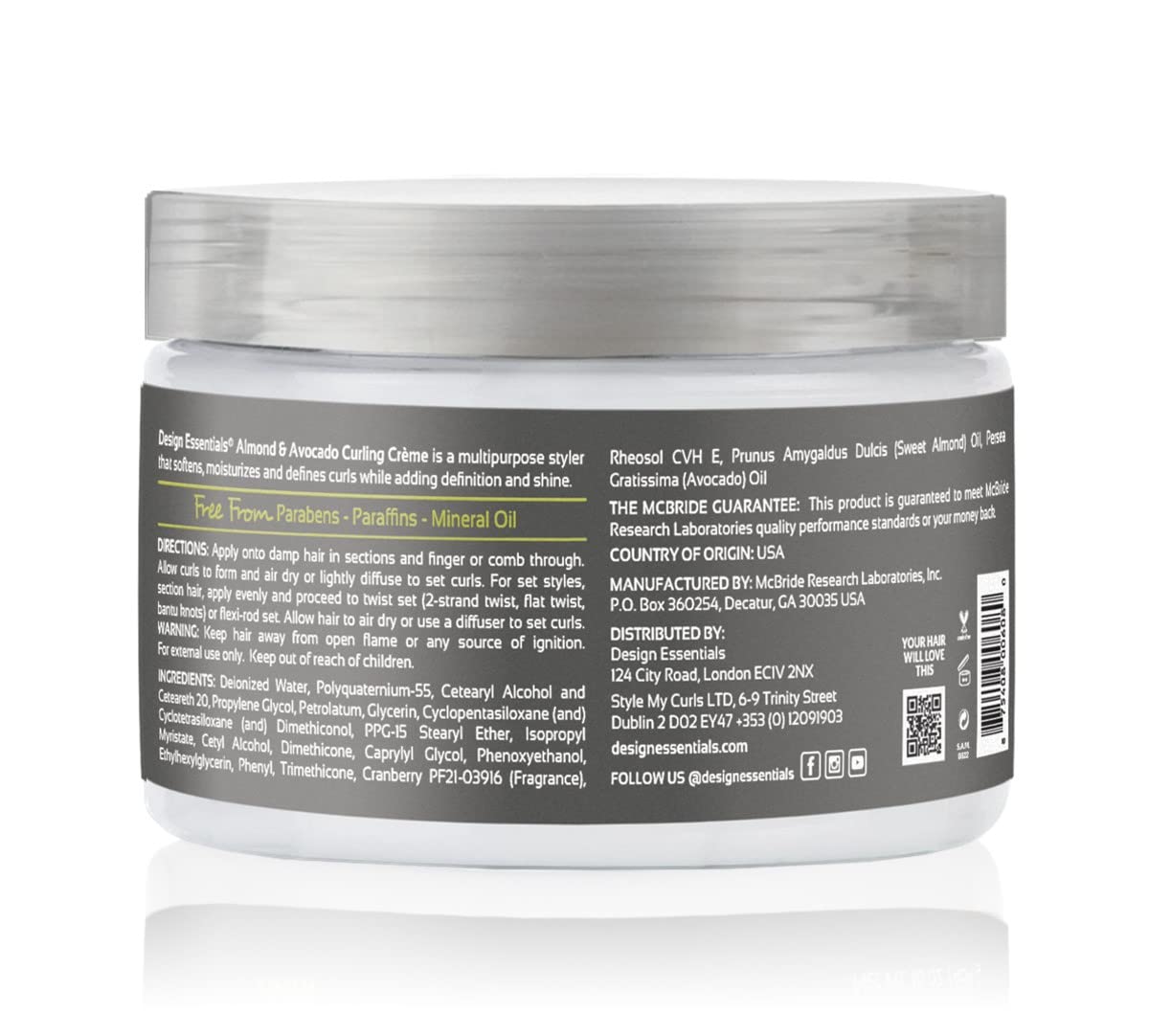 Design Essentials Almond & Avocado Curling Crème, Curl Defining Cream for Curly & Coily Hair, Soft Hold & Shine, 12 oz Beauty & Personal Care Design Essentials