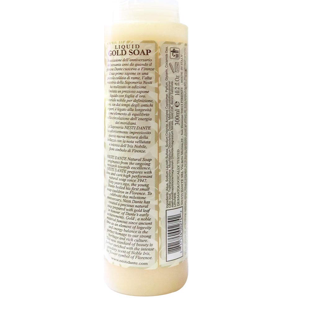 Nesti Dante Luxury Gold Soap 60th Anniversary Bath & Shower Gel 10.2oz/300ml Beauty & Personal Care Nesti Dante