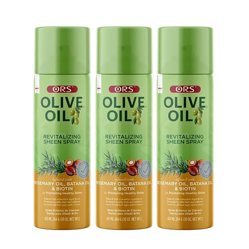 ORS Olive Oil Revitalizing Sheen Spray with Rosemary, Batana & Biotin Oil 10 Ounces (Pack of 3) Beauty & Personal Care ORS