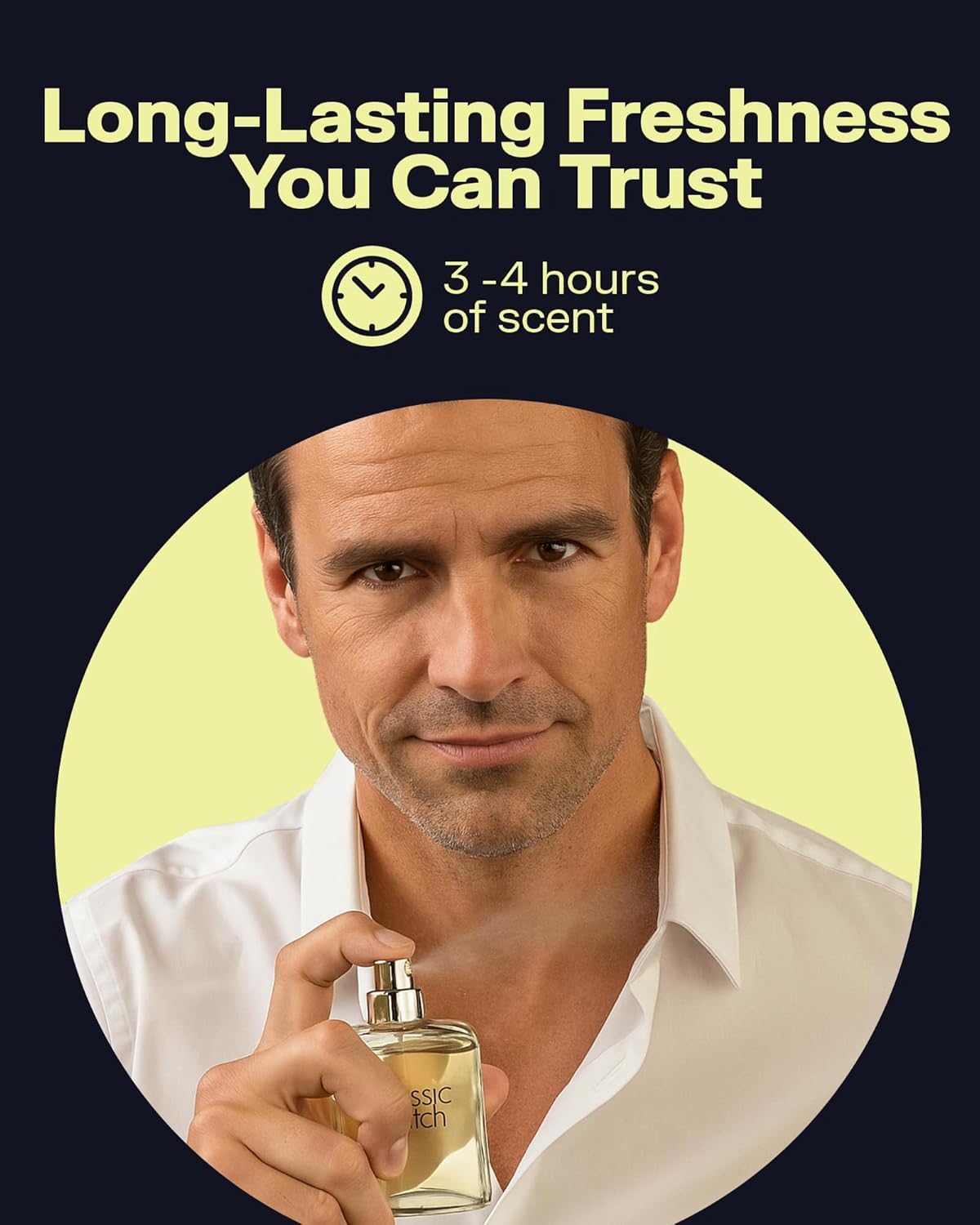 PB ParfumsBelcam Classic Match CM Eau De Toilette Spray, Fresh and Elegant Fragrance for Men, Woody and Floral Notes, Long-Lasting Scent, Men’s Beauty & Personal Care PB ParfumsBelcam