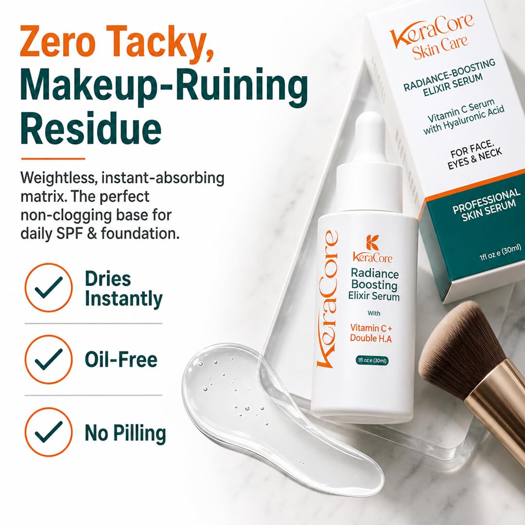 KeraCore Anti-Aging Vitamin C Face Serum, Hydrating Skin Brightener
