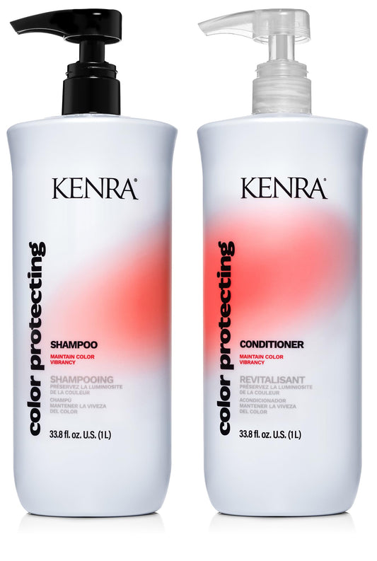 Kenra Professional Color Protecting Shampoo & Conditioner Set |Color Safe | Maintain Over 95% Color Vibrancy Through 40 Washes |Enhances Shine | Beauty & Personal Care Kenra