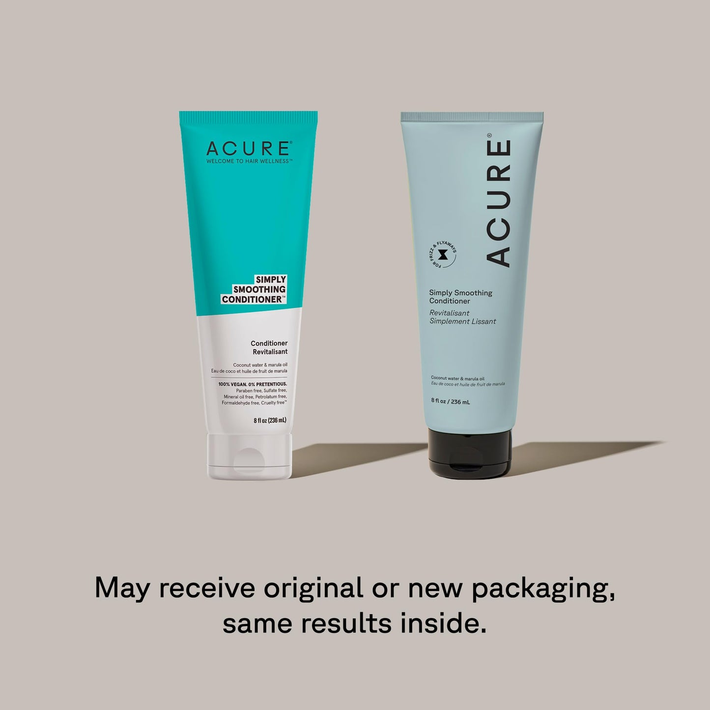 Acure Simply Smoothing Conditioner - Hydrating & Moisturizing Conditioner for Women & Men, Detangling & Softening for Dry, Frizzy, Damaged, Thin Beauty & Personal Care Acure