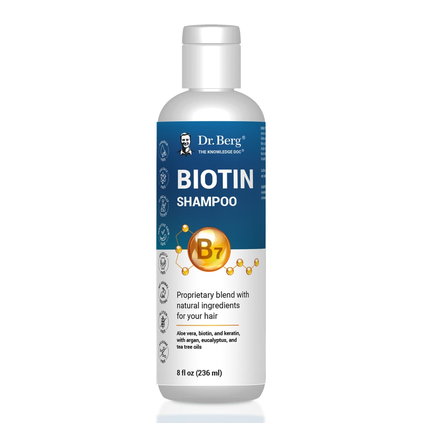Dr. Berg Biotin Shampoo for Men & Women (Improved High-Performance Formula) - Independently Tested & Certified Paraben- Sulfate- & Silicone-Free Beauty and Personal Care Dr. Berg Nutritionals Default Title