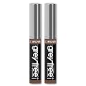 Greyfree Hair Mascara Root Touch-Up for Gray Hair | Precision Hairline Concealer for Brows & Beard | 2 Pack (LIGHT BROWN) Beauty & Personal Care Greyfree