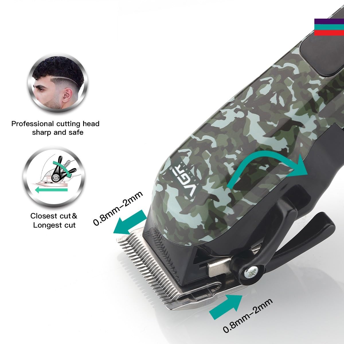 GLESVOWIO Pro Hair Clipper Electric Trimmer Professional Rechargeable Cordless for Men Cutting Machine Beauty and Personal Care GLESVOWIO