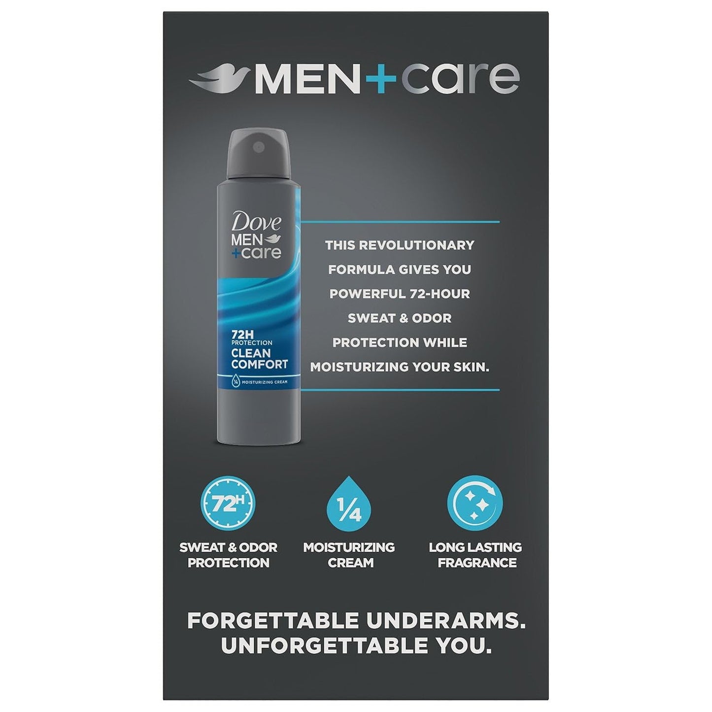Dove Men's+Care Clean Comfort Antiperspirant Deodorant Dry Spray, 3.8 Oz., 3 Ct Beauty and Personal Care Dove