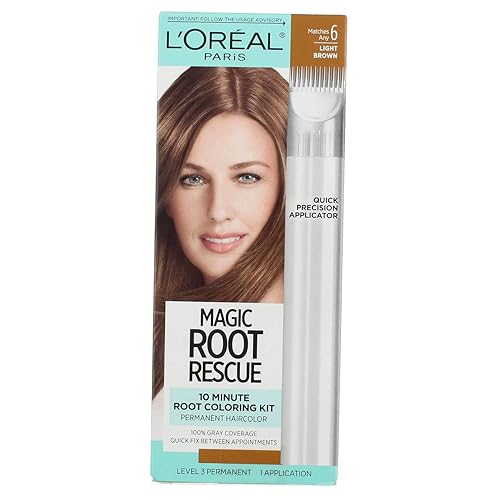 Loreal Root Rescue #6 Light Brown Shade, Size 1ct Beauty & Personal Care L'Oreal Paris