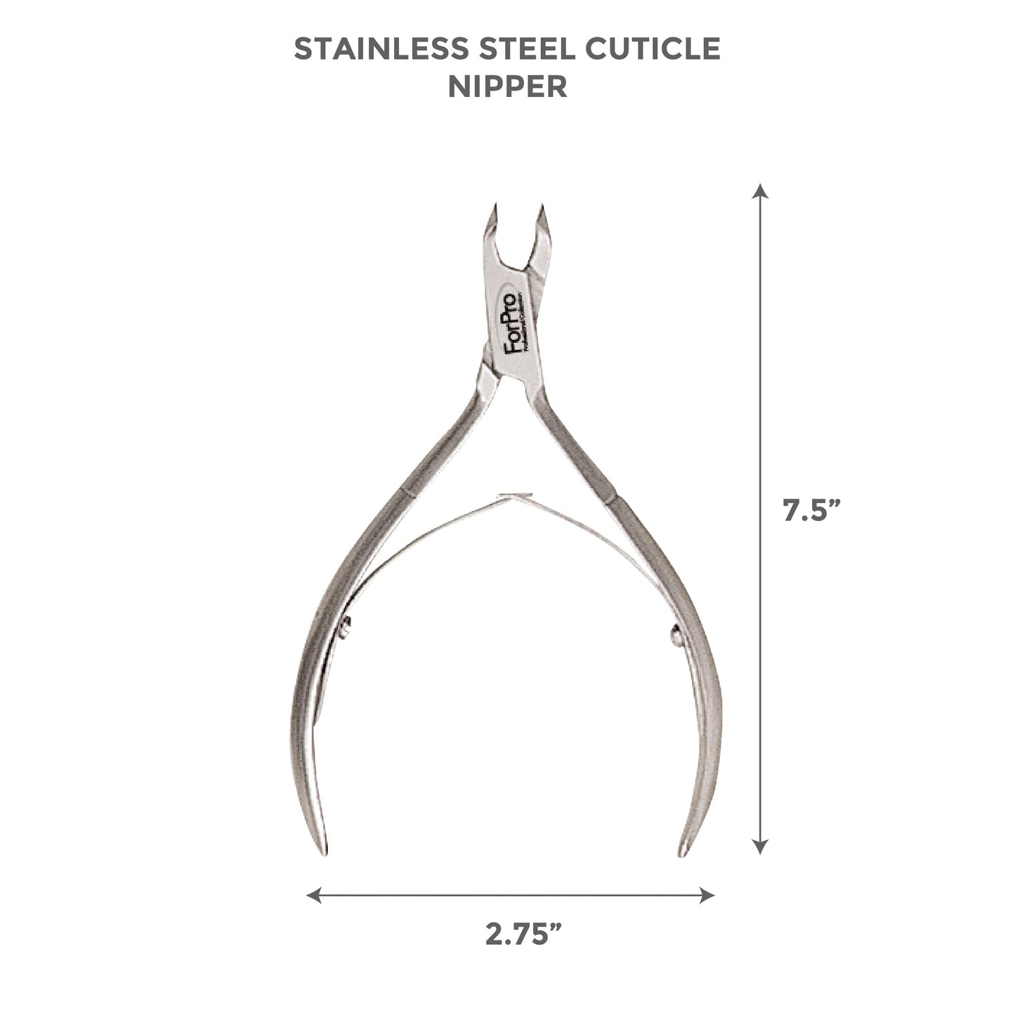 ForPro Professional Collection Cobalt Cuticle Nipper, Stainless Steel Cuticle Nipper for Trimming Cuticles and Hangnails, ¼ Jaw Beauty & Personal Care ForPro Professional Collection
