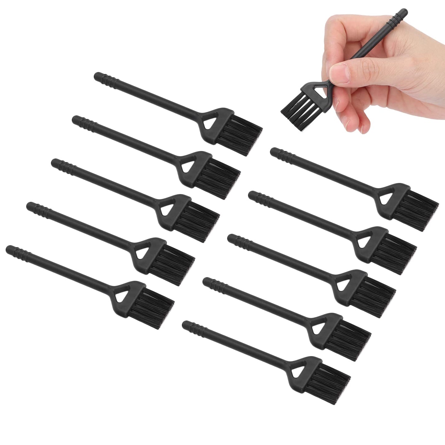 10PCS Electric Shaver Cleaning Brushes, Mini Nylon Double Sided Clipper Brush Shaver Cleaner up Tool for Cleaning Razor Shaver Trimmer Hair Clipper Beauty and Personal Care Agatige