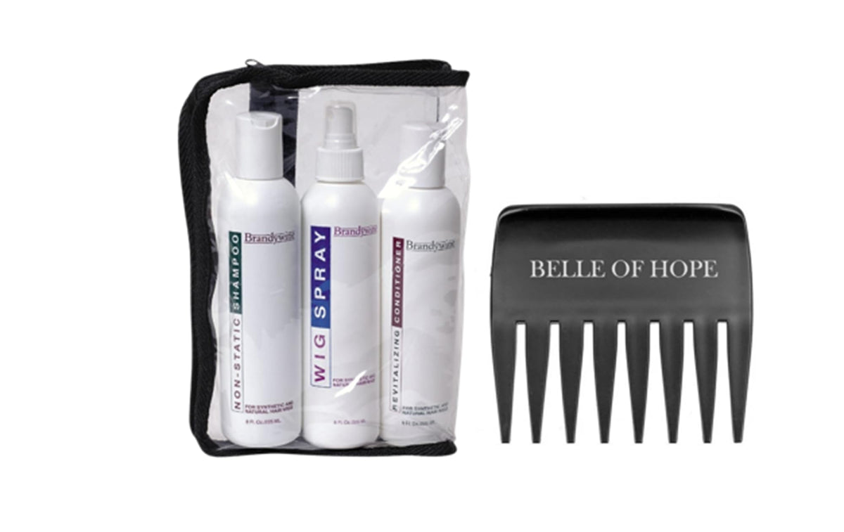 Brandywine Synthetic and Human Hair Care Products (Maintenance Kit plus Wide Tooth Comb)