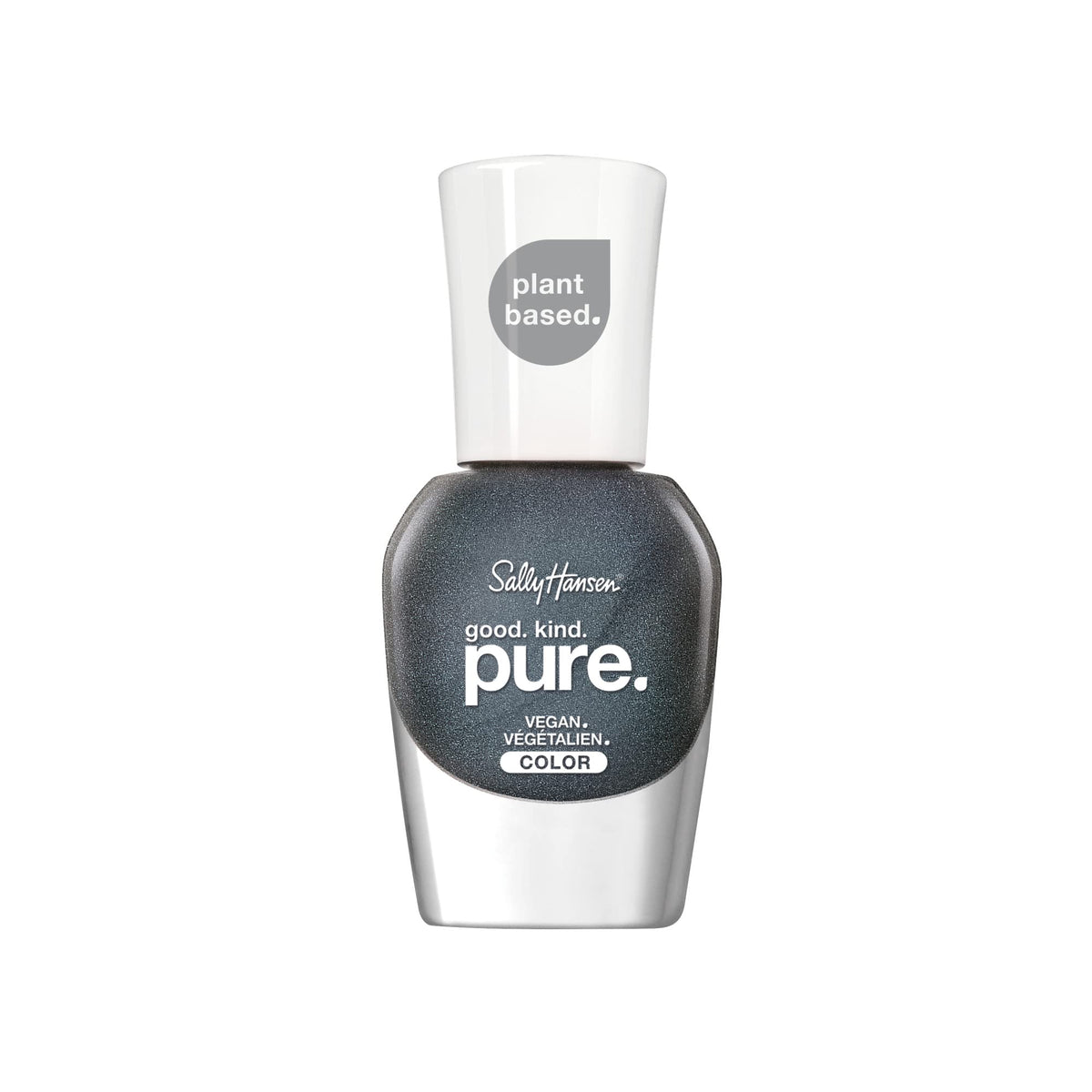 Sally Hansen Good. Kind. Pure. Nail Polish | Plant-Based, Vegan, 16-Free Formula | Opaque, Shimmery | 400 Lava Rocks | Dark Grey Nail Color Beauty & Personal Care Sally Hansen