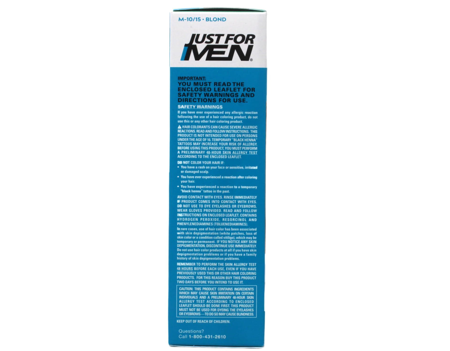 JUST FOR MEN Mustache & Beard Brush-In Color Gel, Blond M-10/15 1 Each (Pack of 8) Beauty & Personal Care Just for Men