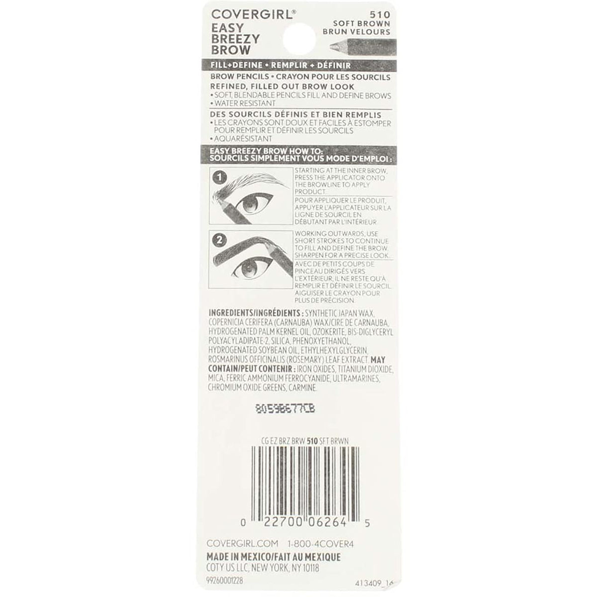 CoverGirl Brow and Eye Makers Pencil - Soft Brown (510) - 2 pk Beauty & Personal Care COVERGIRL
