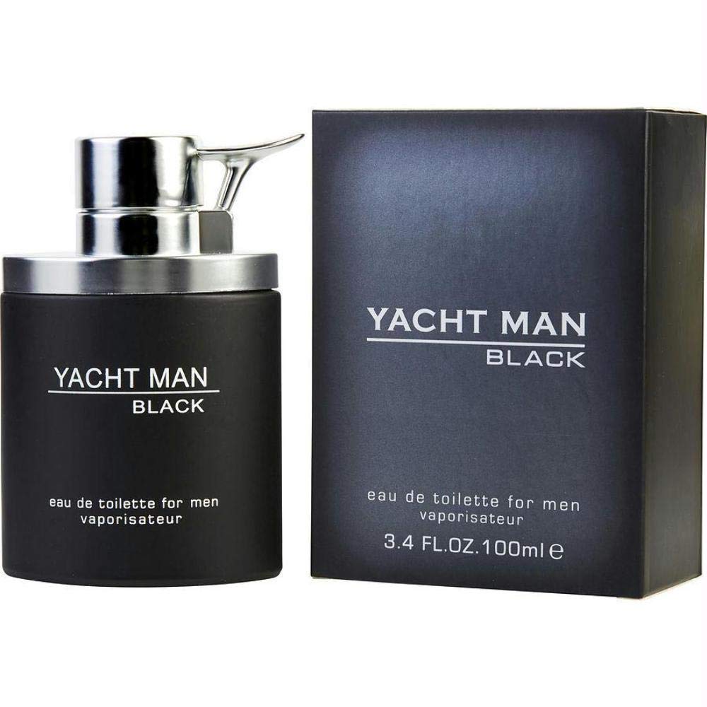 Myrurgia Yacht Man Black Eau De Toilette Spray 3.4 oz for Men Beauty & Personal Care Myrurgia