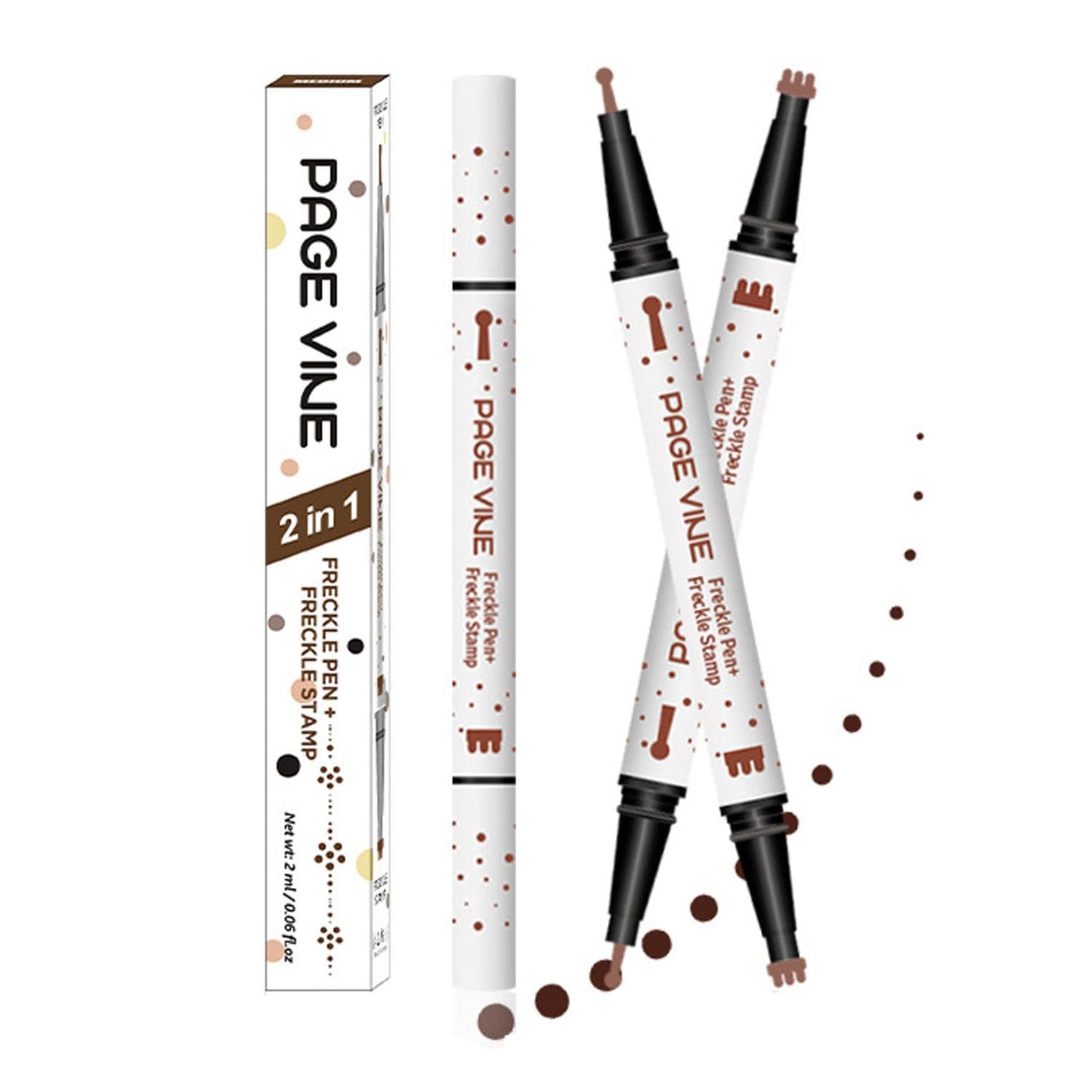 TAIKELOP Dual-Ended Freckle Stamp Pen - Realistic Faux Freckles Makeup with Soft Sponge Stamp & Precision Tip - Waterproof Long-Lasting Freckle Marker Beauty & Personal Care TAIKELOP