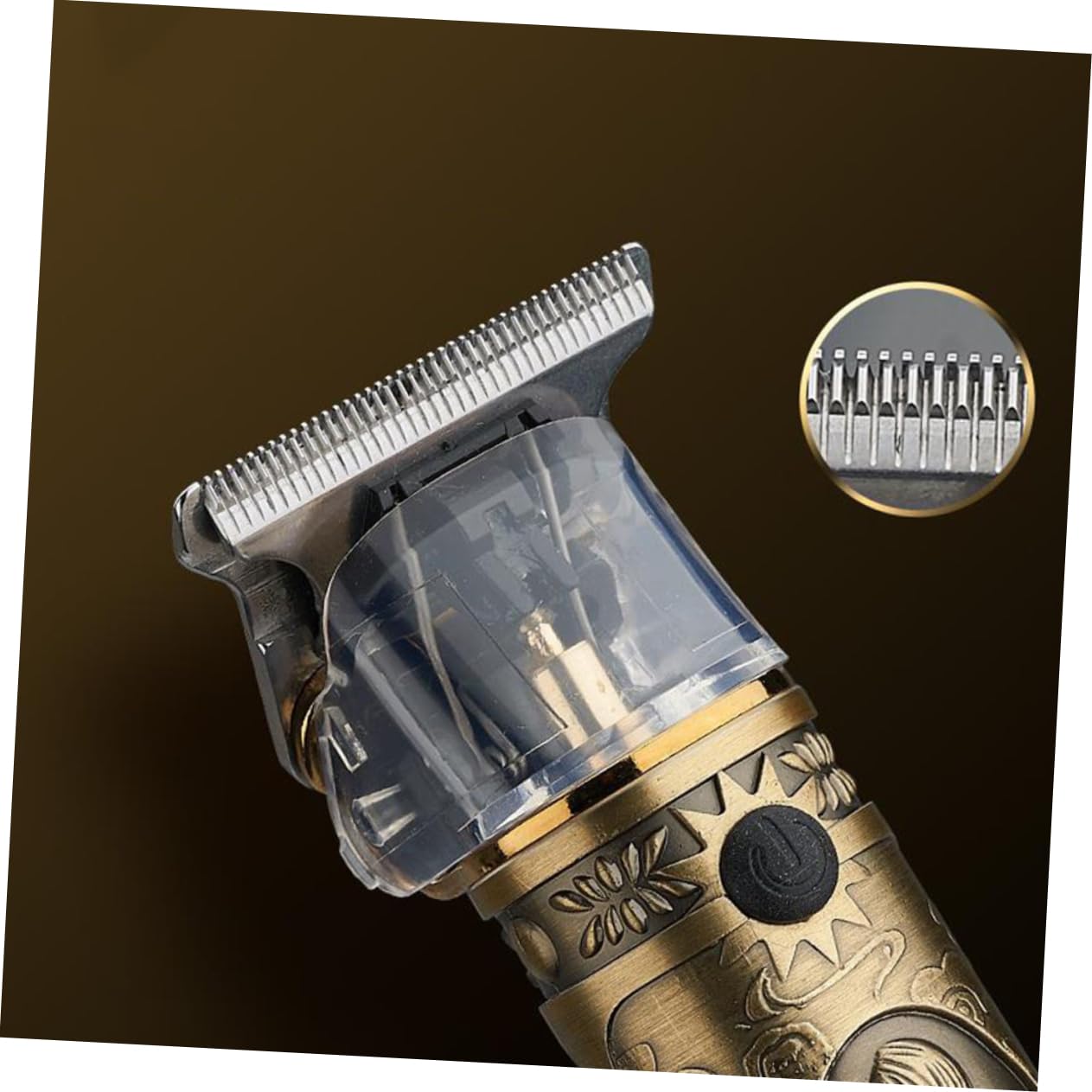 Beaupretty Professional Engraving Metal Hair Clipper with USB Charging Silent Trimmer for Home and Barbershop Use for Precise Styling Beauty and Personal Care Beaupretty