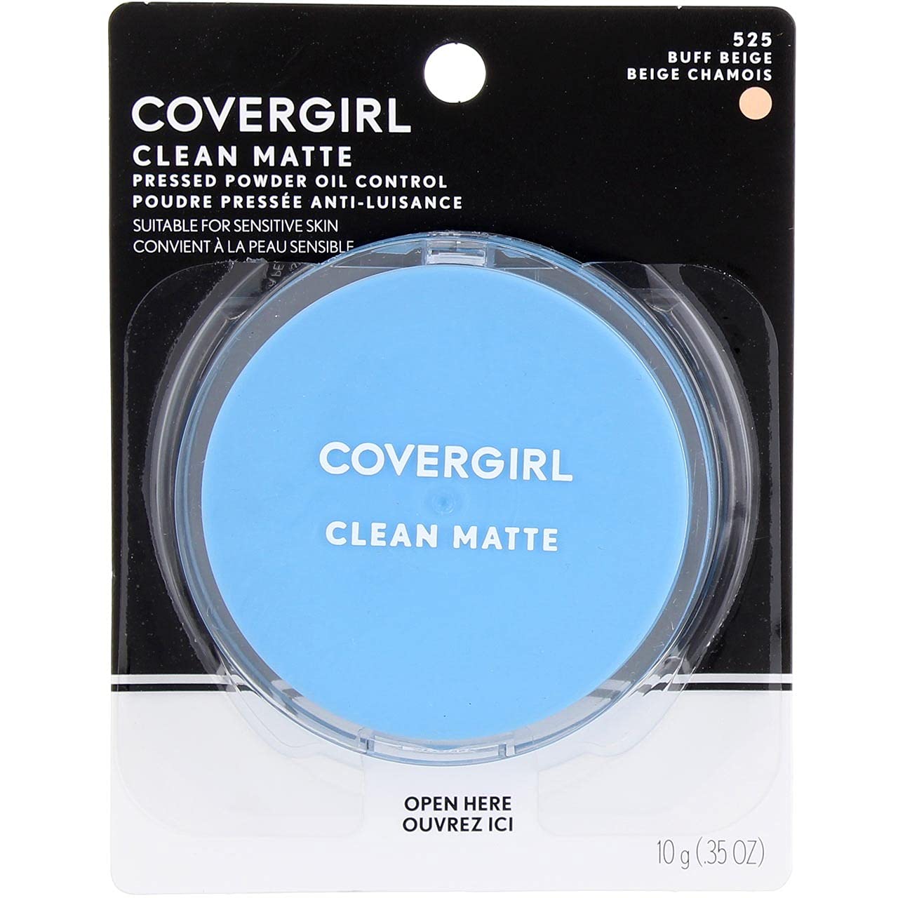 CoverGirl Clean Oil Control Pressed Powder, Buff Beige (525) Beauty & Personal Care COVERGIRL