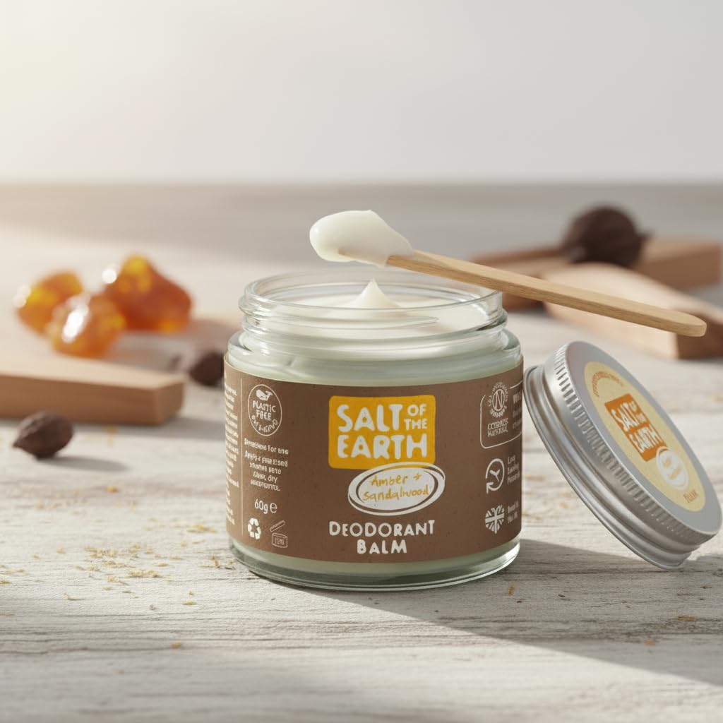 SALT OF THE EARTH Deodorant Balm Amber & Sandalwood, 60 GR Beauty and Personal Care Salt Of the Earth