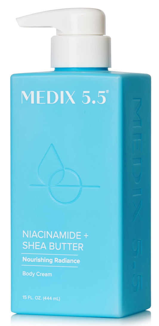 MEDIX Fragrance Free Niacinamide Face Moisturizer + Shea Butter Cream For Face & Body Lotion | Anti Aging Skin Care Firming Cream For Wrinkles, Dark Beauty & Personal Care Medix 5.5