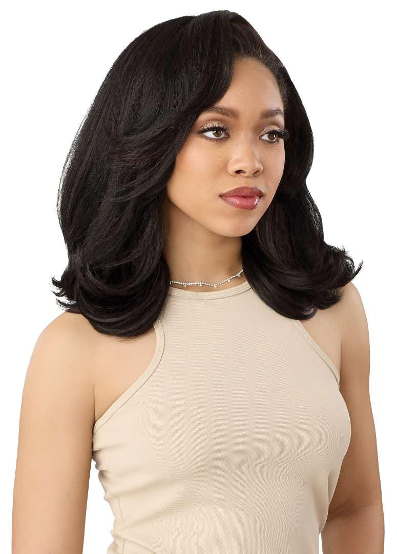 Outre Quick Weave Synthetic Half Wig - Poppy (DR RED WINE)