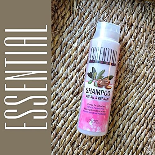 Essential Keratin and Moroccan Argan Oil Color Care Shampoo & Conditioner Repair Combo 32 oz Set Beauty & Personal Care Natural Essential Hair & Body