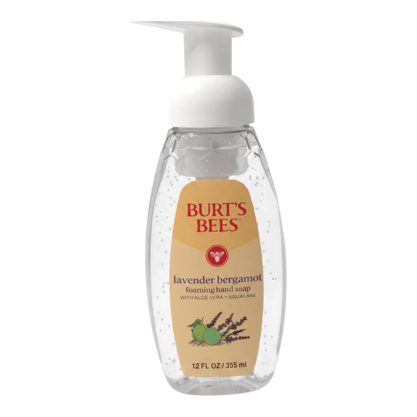 Burt's Bees Foaming Hand Soap Pump - Moisturizing Foam Hand Soap for Bathroom and Kitchen, Gentle Hand Wash, Soft Hand Soap Foam, Lavender Bergamot Beauty & Personal Care Burt's Bees